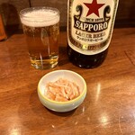 ワシントン食堂 - 梅水晶と大瓶