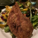 オステリア ラ チチェルキア - 仔羊のフリット サラダ添え（サラダ大盛り）