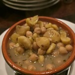 オステリア ラ チチェルキア - 栗とひよこ豆（¥800税込）