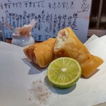 蕎膳 樂 - 【私の本日のお勧め③】蟹クリーム春巻き