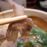 活麺富蔵 - 獅肉は癖もなく言い味出してます