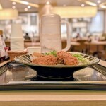 新大和 - 九条葱と梅オロシかつそば ¥1480