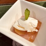 しらかわ - 柿とアイスクリーム