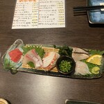 菜肴 はぐれ - お造り1人前5種類