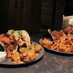 ブルー エントランス キッチン - 