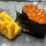 築地寿司清 - 玉子焼といくら❗️