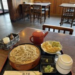 松乃家 - 舞茸天ざる