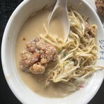 極濃湯麺シントミ - から揚げIN