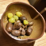 食鶏 しまや - 【鶏焼肉 トリヤキニクコース＋3時間飲み放題】（８，７４５円）の『銀杏とむかごの素揚げ』２０２５年１２月