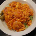 エビチリ玉子丼
