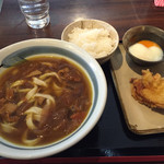 釜こしうどん - 12 カレーうどんハーフライスセット＋とり天