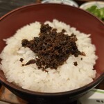 松葉 - しぐれ御飯。