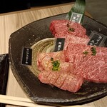 焼肉敷島ぽんが - 写真撮る前にランプステーキ焼いてしまいました。