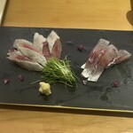 鮨 なかや - イワシ　鯵　刺身