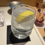 鮨 なかや - 芋焼酎ソーダ割り