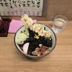 文殊 - 岩のり・ちくわ天うどん。