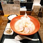 麺や いま村 - 【鶏煮干しらぁめん 塩 葱多め】【ご飯】