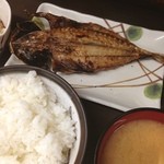 やぶ天 - あじ開き定食