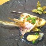 目の前で調理されるおいしい料理たち