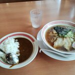 幸楽苑 - 料理写真:中華そばとカレーのセット790円