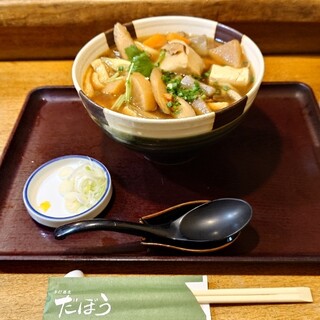 だぼう - 料理写真:けんちん　太打ち