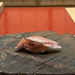 鮨 陸 - 金目鯛 伊豆より 魚人長谷川さん神経締め