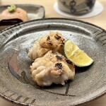 鮨 陸 - 白子 炭火焼き