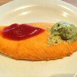 ビュッフェレストラン ラ･ベランダ - 出来立てのチーズinオムレツ