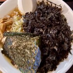 麺屋酒田 - 岩海苔で真っ黒✨✨✨✨✨
