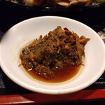 上州屋 - 付け合わせの魚の煮付けほぐし
