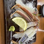 かにの山よし 旬鮮市場 - 活ずわいの刺身！