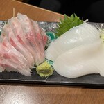 サカナとタナカIriguchi - 墨イカとイサキの刺身
