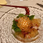 ジャンティーユ - ◉ 前菜
      　鳥羽産　伊勢海老
      　伊勢海老の味噌仕立てのババロア