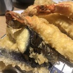寿司と天ぷらとわたくし 京都店 - 天ぷら、サクサクです