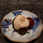 有縁 - 栗の甘露煮と春菊