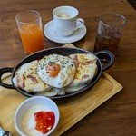イタリア食堂 オリーブの丘 - 料理写真:オープンカスクート クロックムッシュ風