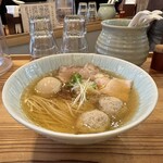 塩そば 時空 - 特製塩そば、味玉