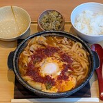 やよい軒 - 料理写真:やよい軒 茅場町店 辛旨チゲ定食 税込1,000円