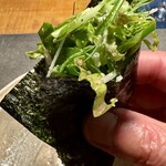 NOMI RESTAURANT - 野菜の手巻き 中に烏賊のエンペラと鯛
