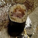 NOMI RESTAURANT - 猪の細巻き 猪のバラ肉炭火焼 赤山椒