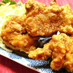 Deep-fried carefully marinated young chicken