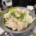 筑前屋 - 牛モツ鍋　塩　一人前