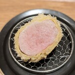 とんかつ成蔵 - シャ豚ブリアンかつ(上から)