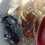 麺カフェ ひまわり - 味変投入