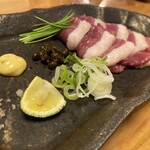 めし処 ゑノゐ - 生で唯一食べられる鴨なんだとか