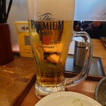 十割蕎麦 嵯峨谷 - 生ビール（190円）