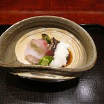 日本料理 崇 - 戻り鰹藁焼き、ナメラ