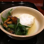 日本料理 崇 - 自然薯団子、なめ茸、葱
