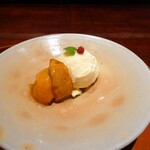 日本料理 崇 - 生姜アイスと柿
