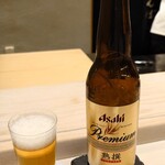 鮨 なんば - アサヒ プレミアム生ビール 熟撰 小瓶